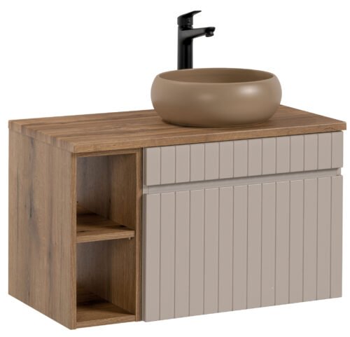 ICONIC KASHMIR 60 cm cabinet with WIKI MC washbasin and shelf