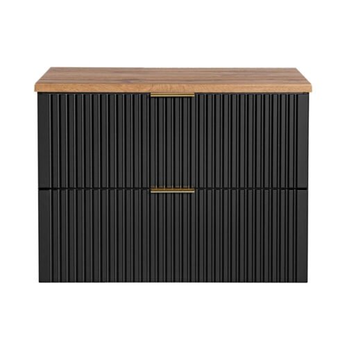 80 cm ADEL BLACK cabinet with table top