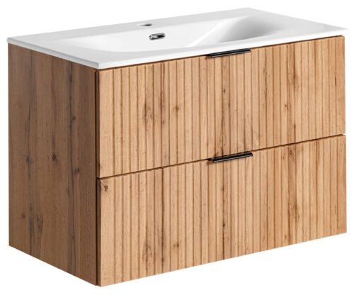 80 cm ADEL OAK cabinet with SKY washbasin