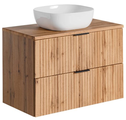 80 cm ADEL OAK cabinet with SMILE washbasin