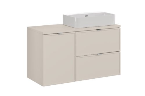 Bella Cashmere 100 cm cabinet with countertop and Trust washbasin
