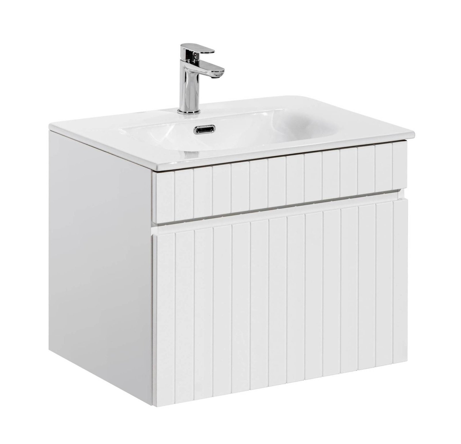 ICONIC WHITE 82-60-D-1S cabinet with Sky washbasin