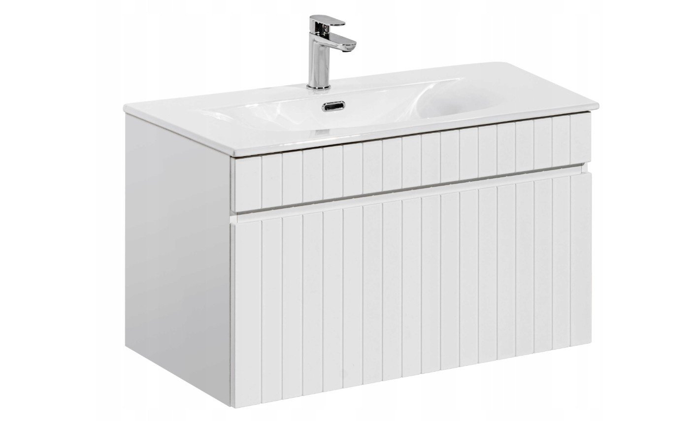 ICONIC WHITE 82-80-D-1S cabinet with Sky washbasin
