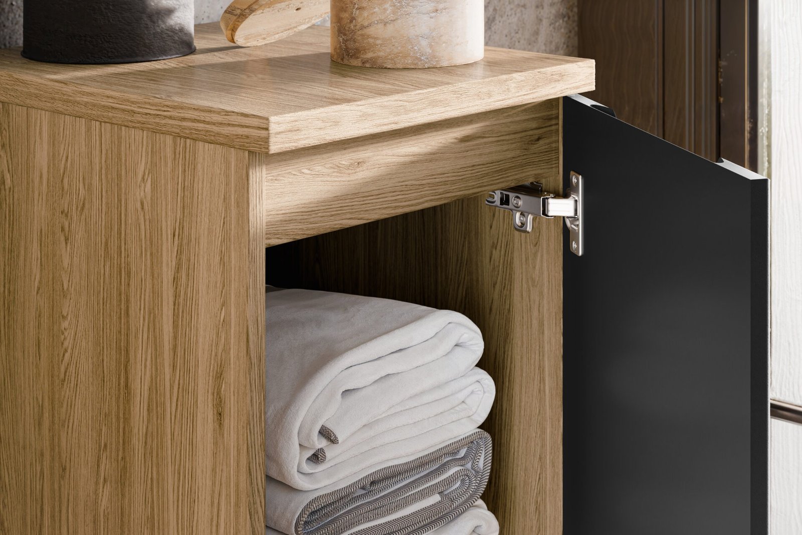 Countertop cabinet, 30 cm, Luxor black - Image 4