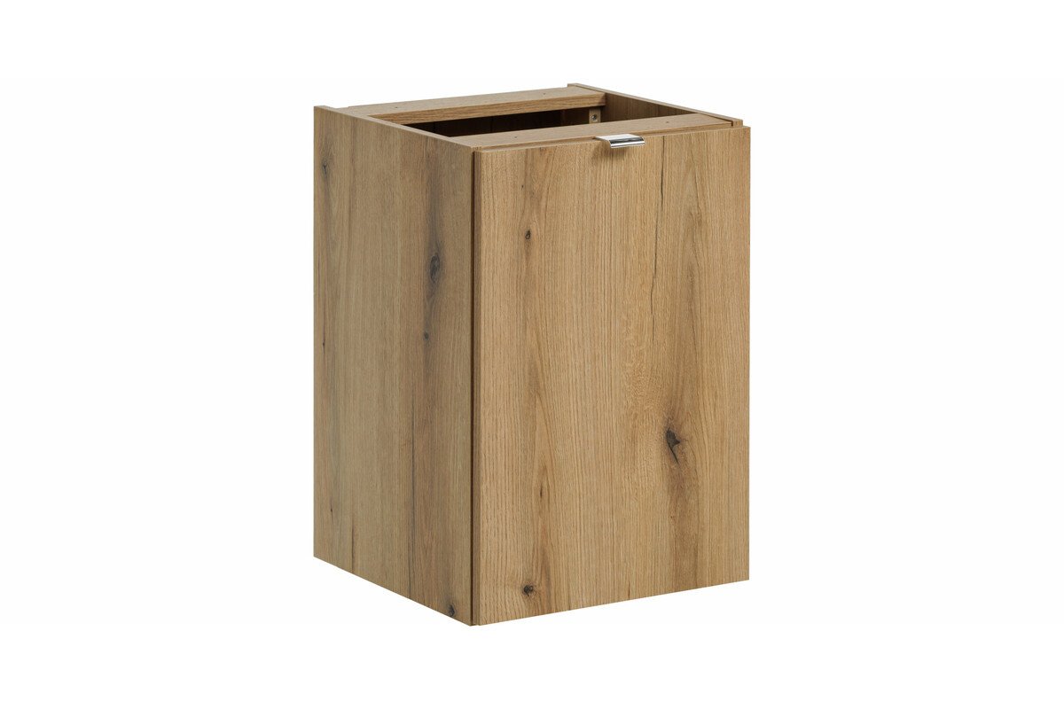 Set of 2 washbasin cabinets, 2S, 60 cm, with countertop and cabinet with basket, 40 cm, Viva Cashmere Oak Coast Evoke - Image 3