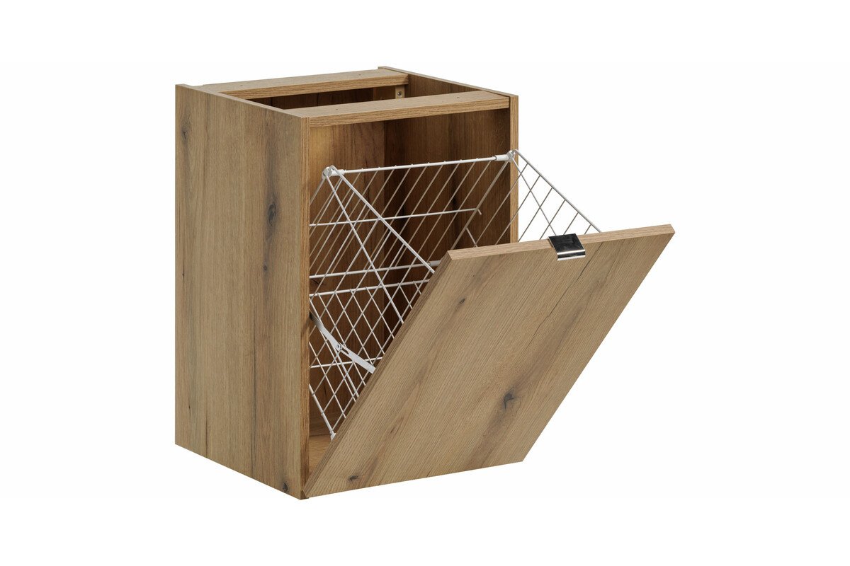 Coast Evoke Oak Undercounter Cabinet with Laundry Basket, 40 cm - Image 2