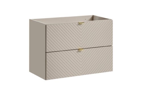 Viva Cashmere washbasin cabinet with 2 drawers, 80 cm