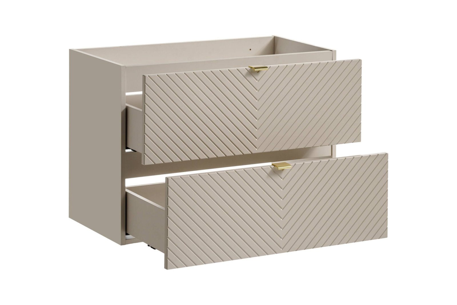 Viva Cashmere washbasin cabinet with 2 drawers, 80 cm - Image 2