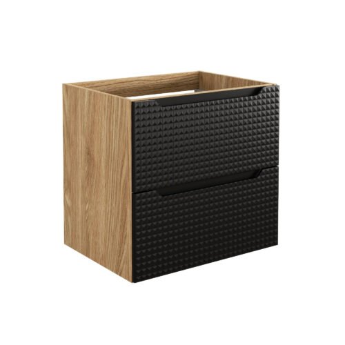 60 cm Luxor black washbasin cabinet