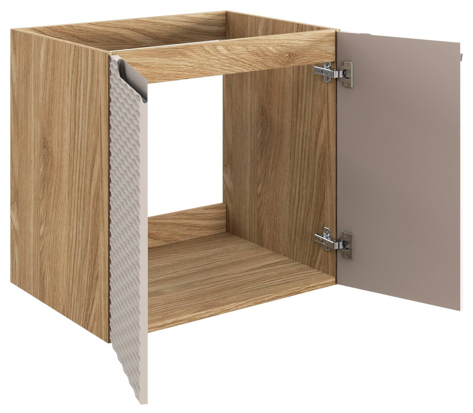 Washbasin cabinet, 60 cm, ocean beige - Image 3