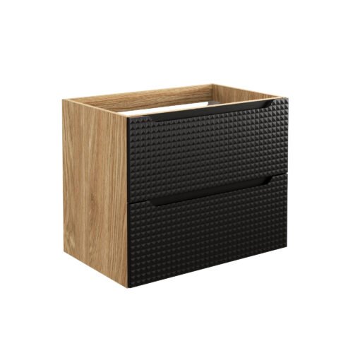 Washbasin cabinet 70 cm, black, Luxor