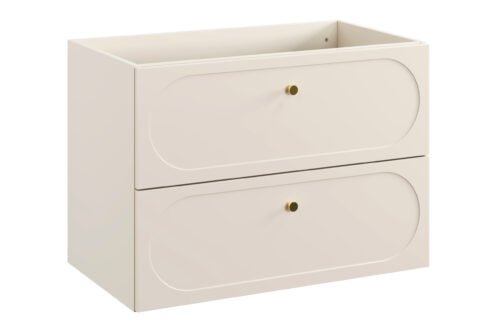 Donna Sand 80 cm washbasin cabinet with 2 drawers