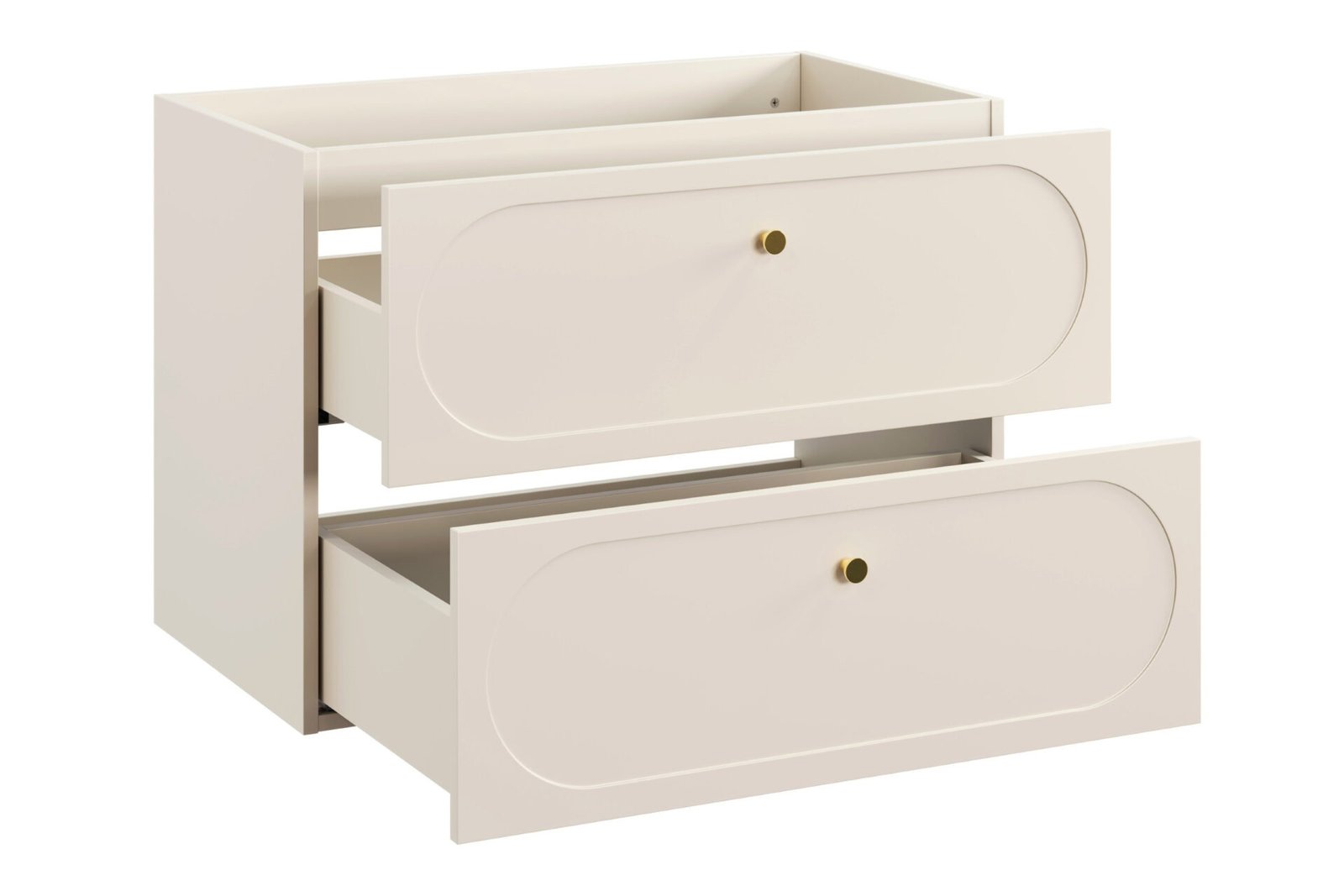Donna Sand 80 cm washbasin cabinet with 2 drawers - Image 2