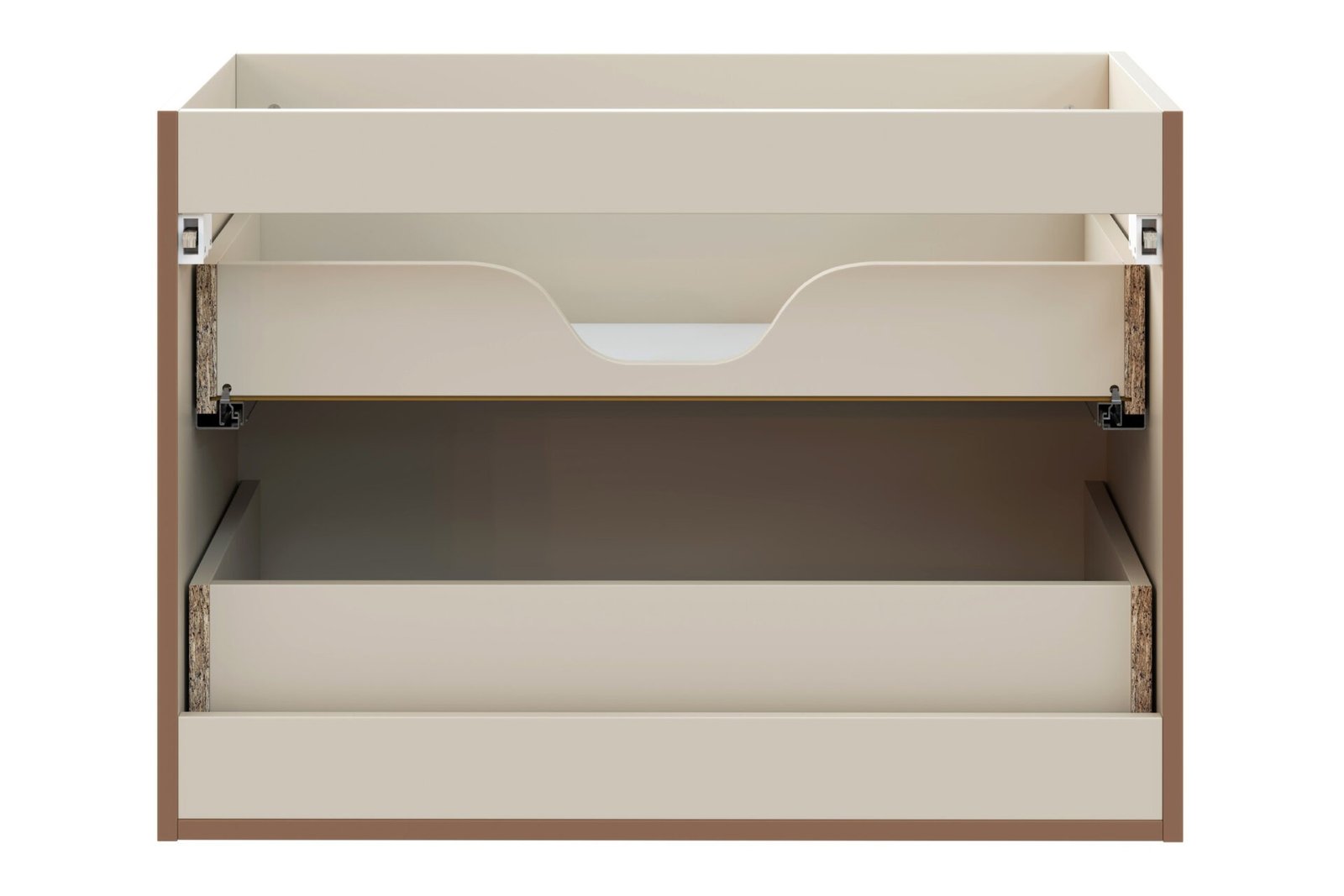Donna Sand 80 cm washbasin cabinet with 2 drawers - Image 4
