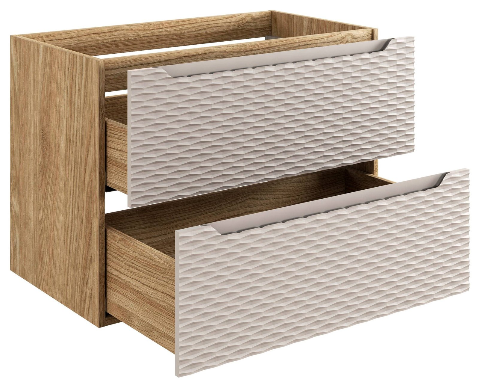 Washbasin cabinet, 80 cm, ocean beige - Image 3