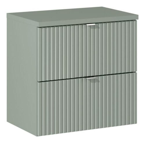 Washbasin cabinet with countertop, 60 cm, Line Reed Green
