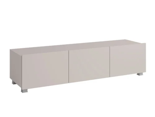 CALABRINI TV cabinet 150 cm, beige, with hanging option, minimalist design, simple shapes, suitable for any interior