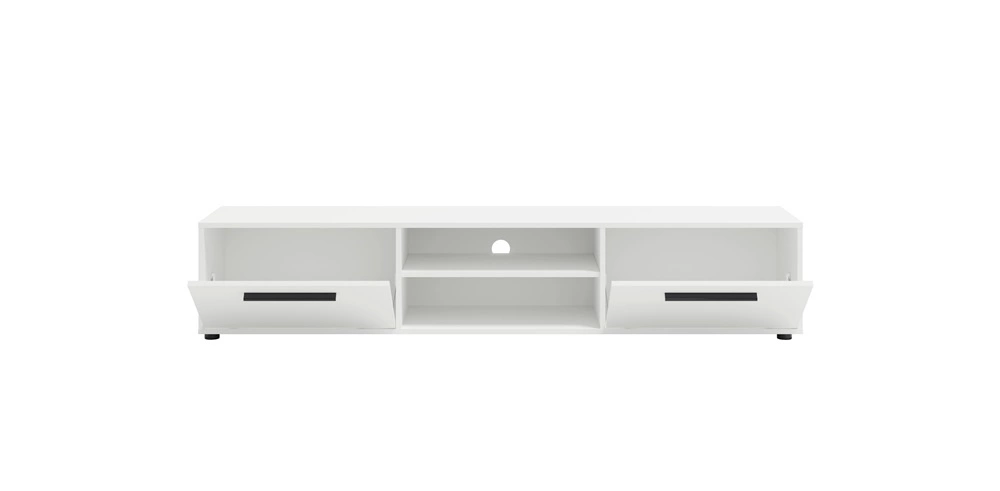 Maxione TV cabinet, 190 cm, beige, spacious TV cabinet in classic style, simple design, universal colors - Image 4