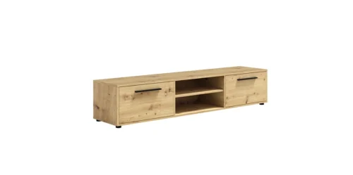 Maxione TV cabinet, 190 cm, artistic oak color, spacious classic style, simple design, universal colors