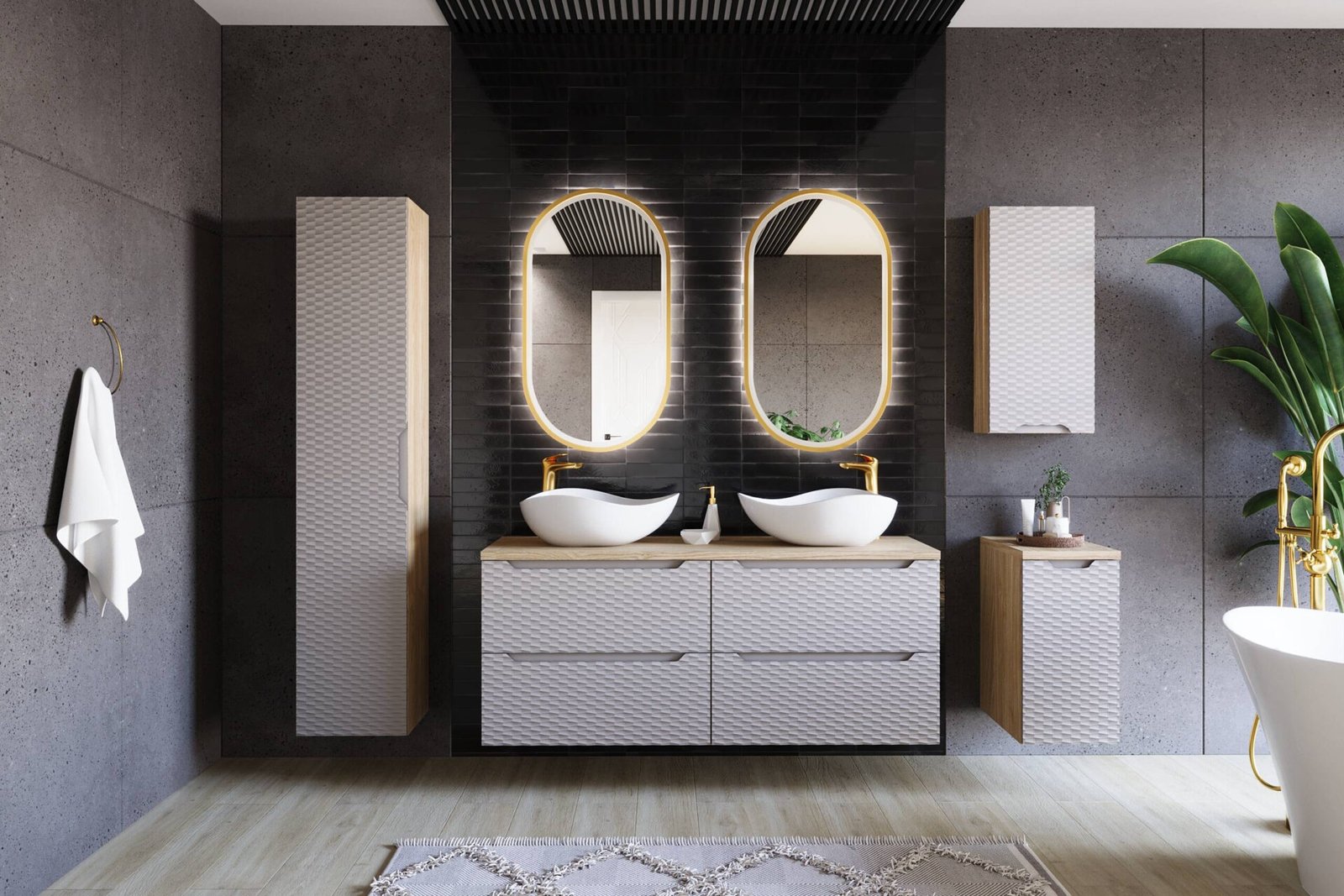 Wall cabinet 35 cm OCEAN BEIGE - Image 5