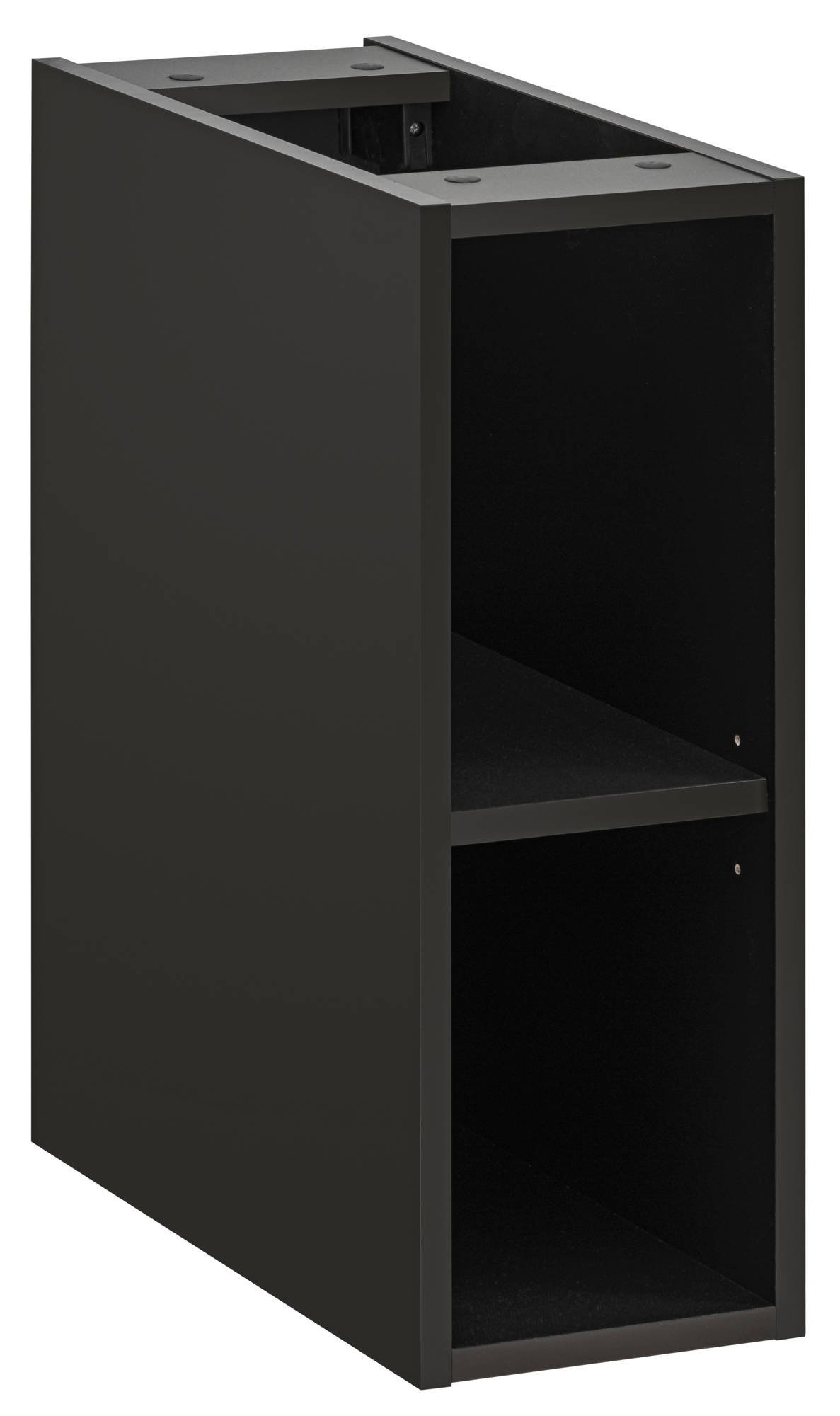 80 cm Xilo black Wotan cabinet with Smile washbasin and shelf - Image 6