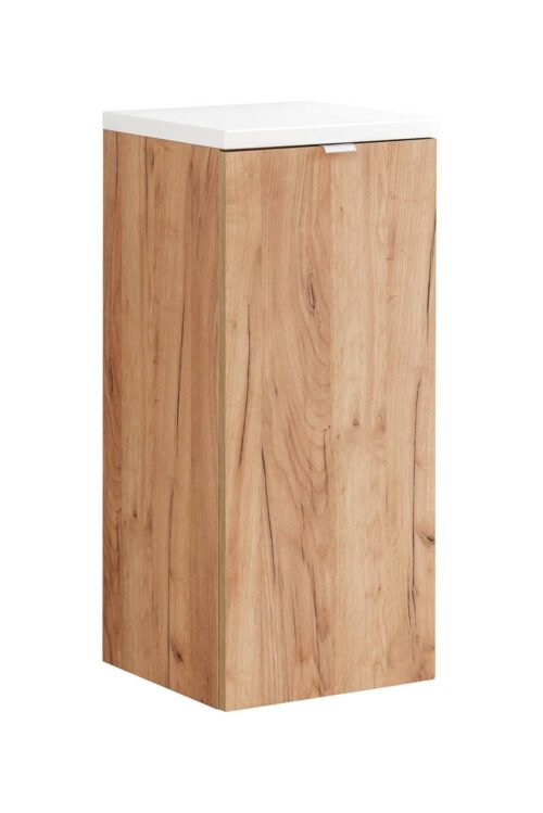 Low oak cabinet with basket “Capri” 811