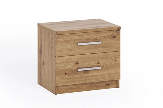 The Rico Artisan Oak bedside table with drawers is a functional piece of furniture with a timeless design, the perfect table for the bedroom
