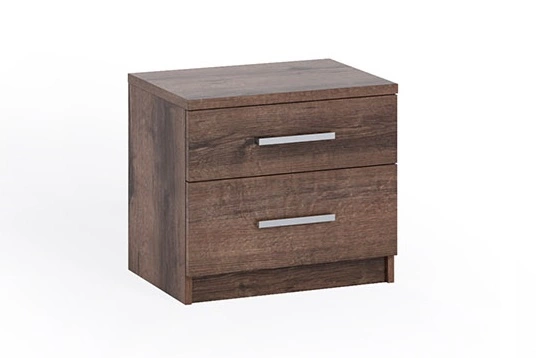 Rico Oak Monastery Nightstand with Drawers - a functional, timeless design piece of furniture, the perfect table for the bedroom