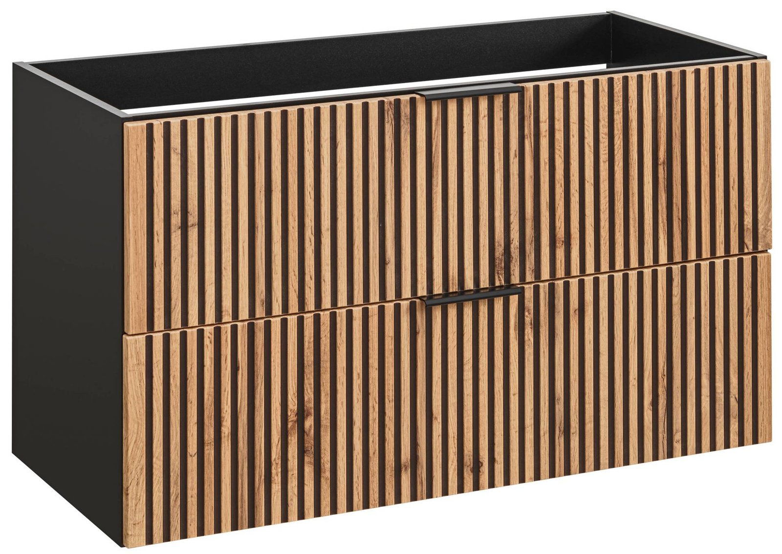 100 cm Xilo black Wotan washbasin cabinet