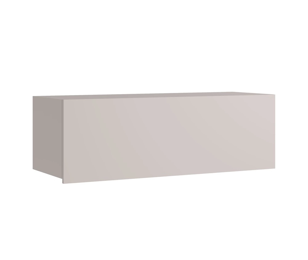 CALABRINI 105 cm beige wall cabinet, minimalist design, stylish living room cabinet, simple shape, suitable for any interior