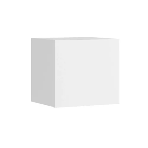 CALABRINI wall cabinet, 34 cm, glossy white, minimalist design, stylish cabinet for the living room, simple shape, suitable for any interior
