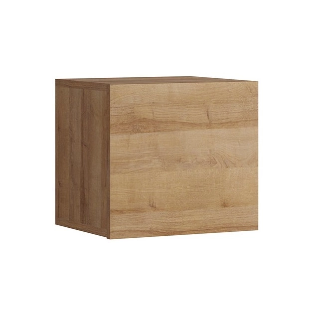 CALABRINI wall cabinet, 34 cm, golden oak, minimalist design, stylish cabinet for the living room, simple shape, suitable for any interior