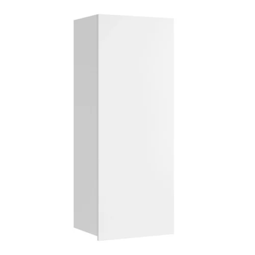 CALABRINI wall cabinet, 45 cm, glossy white, minimalist design, stylish showcase for the living room, simple shape, suitable for any interior