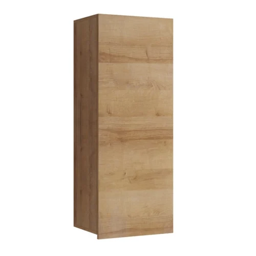 CALABRINI wall cabinet, 45 cm, golden oak, minimalist design, stylish showcase for the living room, simple shape, suitable for any interior