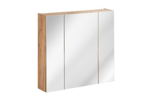 Capri oak wall mirror cabinet 843