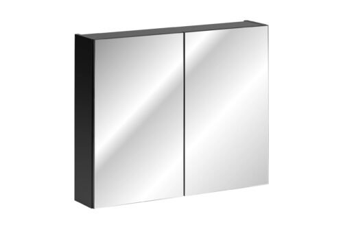Mirror cabinet, 80 cm, SANTA FE, BLACK