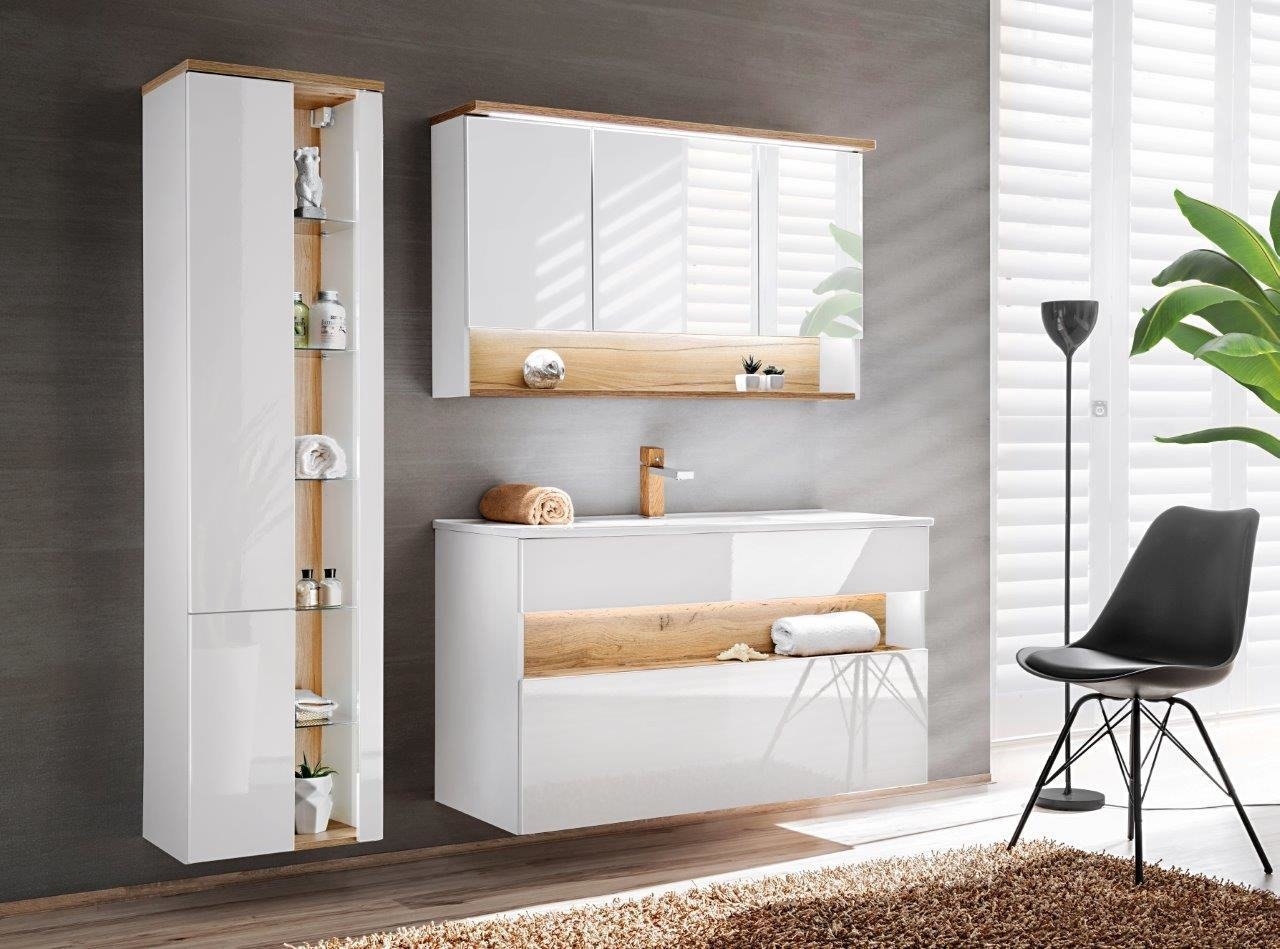 Bahama white mirror cabinet 120 cm - Image 3