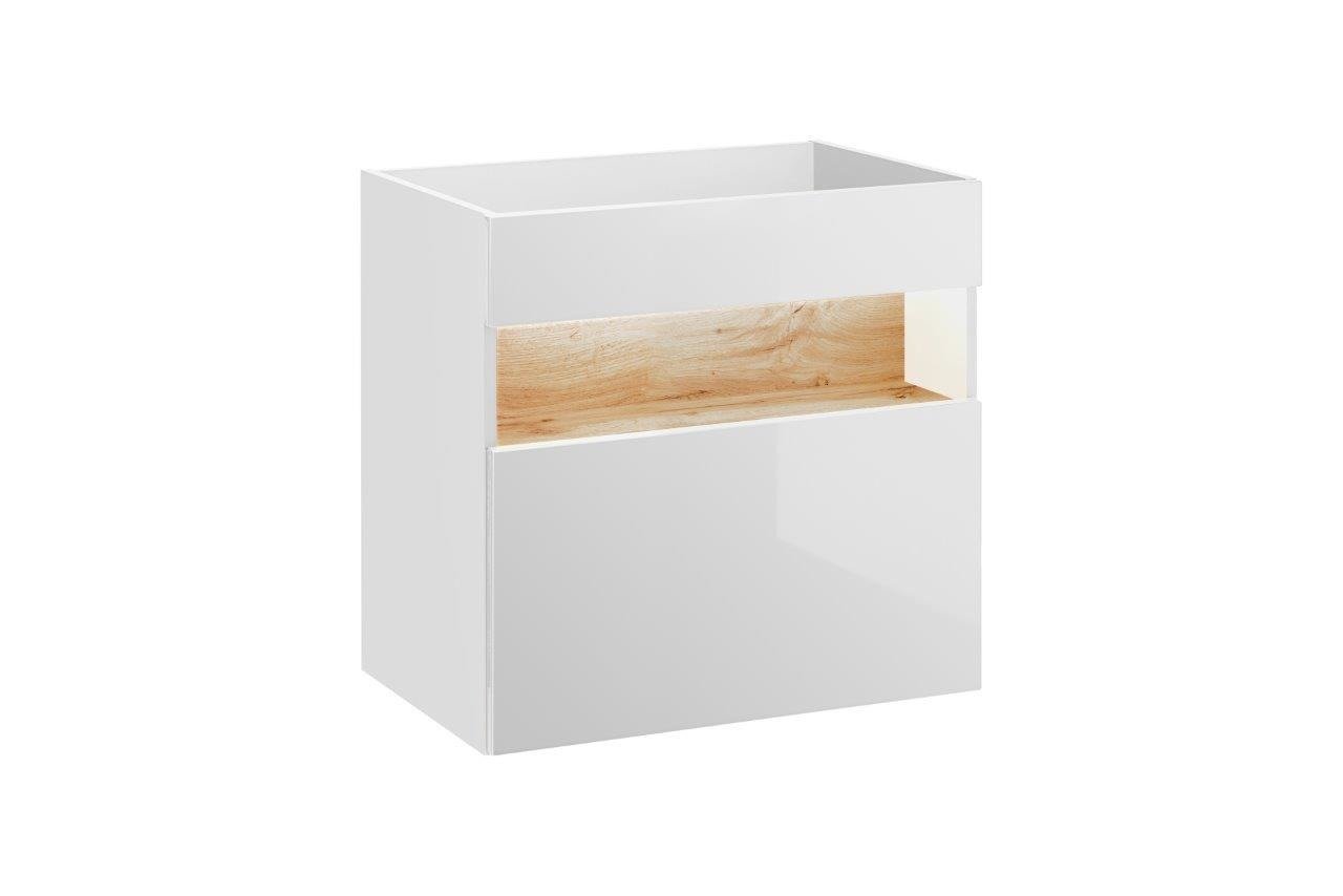 60 cm Bahama White washbasin cabinet - Image 2