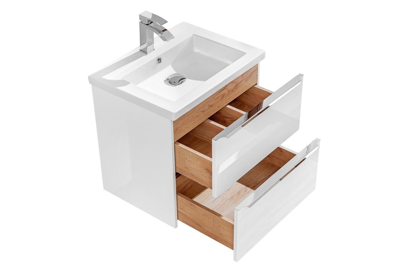 Cabinet with washbasin 60 cm Capri white 820 - Image 2