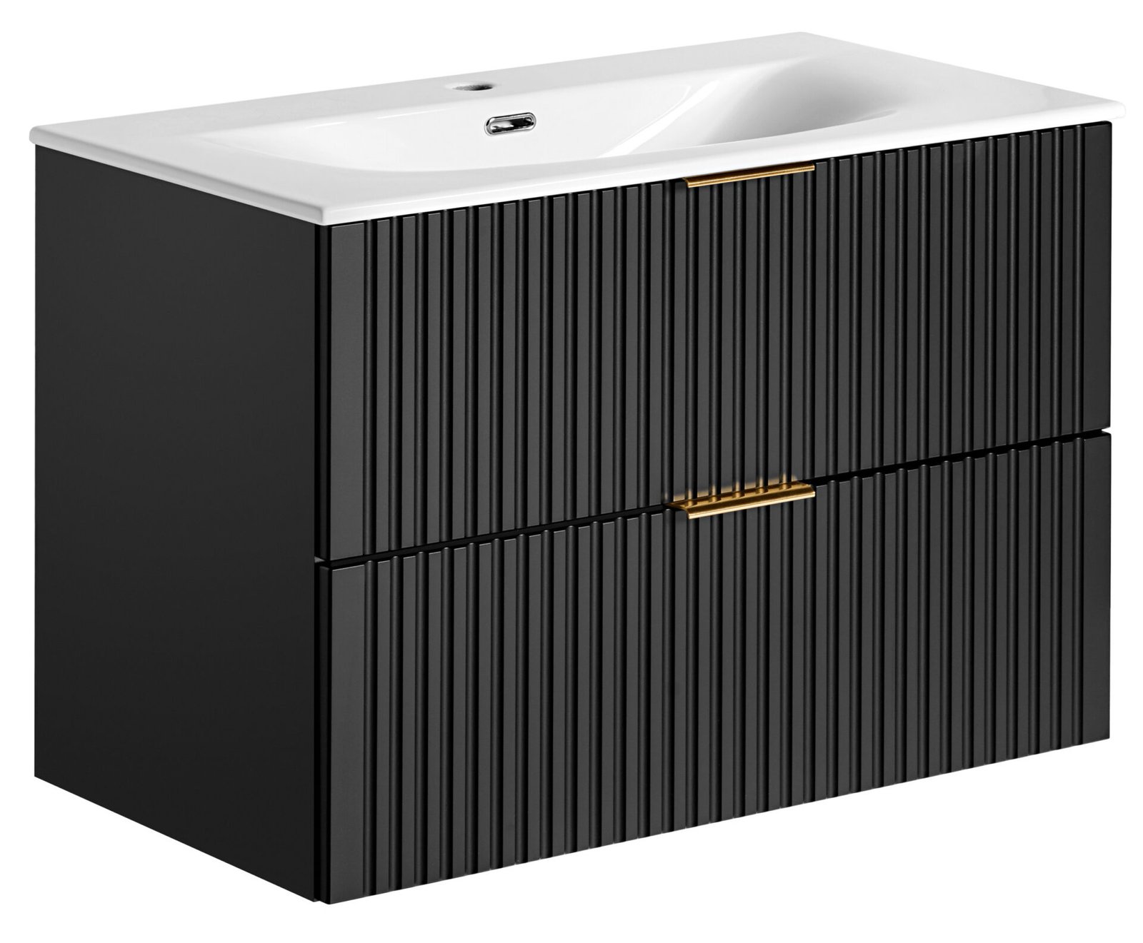 Cabinet with washbasin 80 cm ADEL BLACK