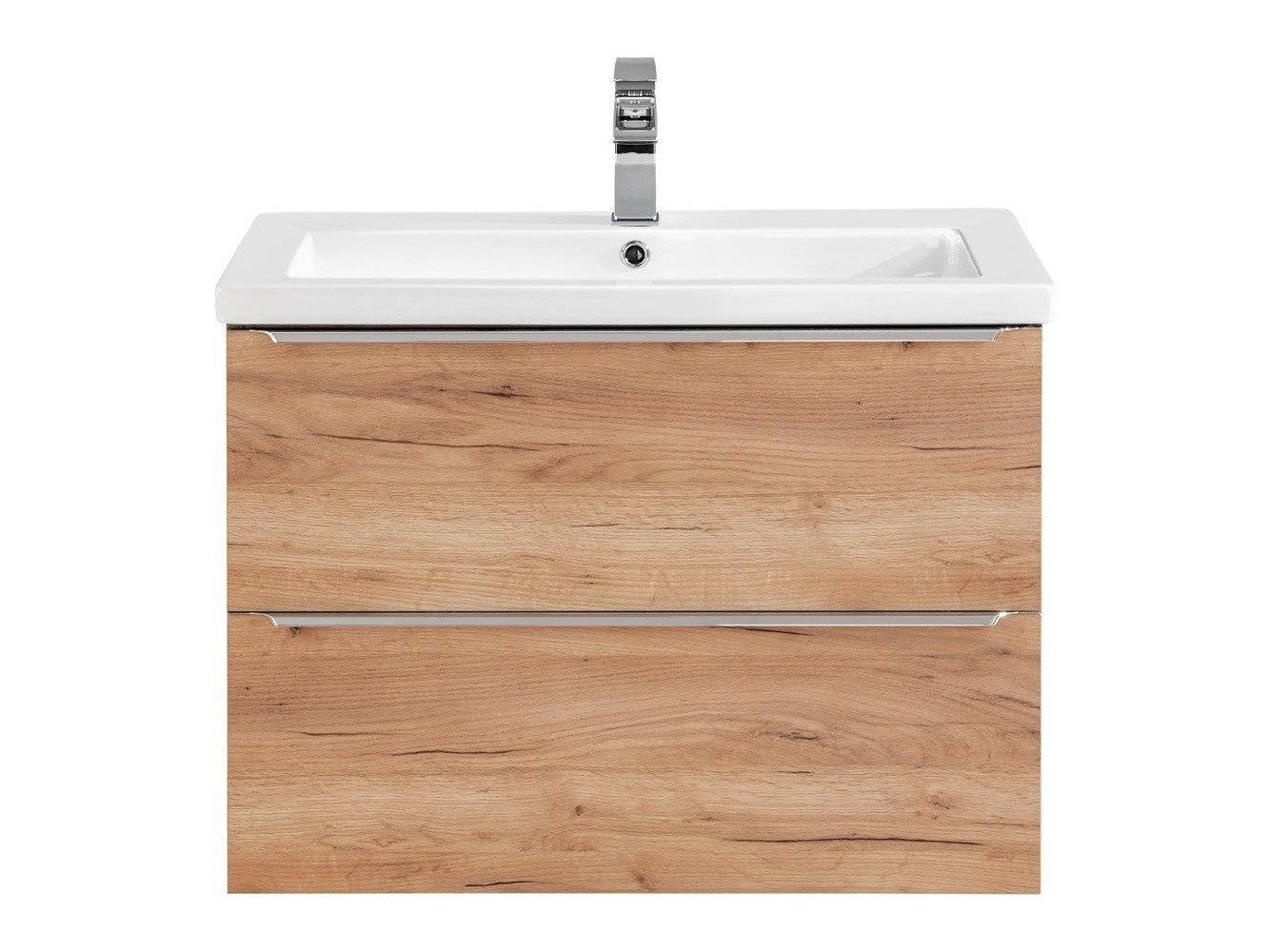 Vanity unit with washbasin 80 cm, oak "Capri 821" - Image 2