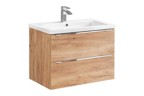 Vanity unit with washbasin 80 cm, oak “Capri 821”