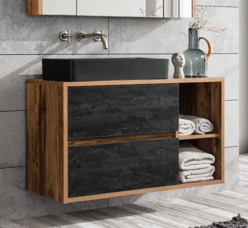 824-100BL Hampton 100 cm washbasin cabinet