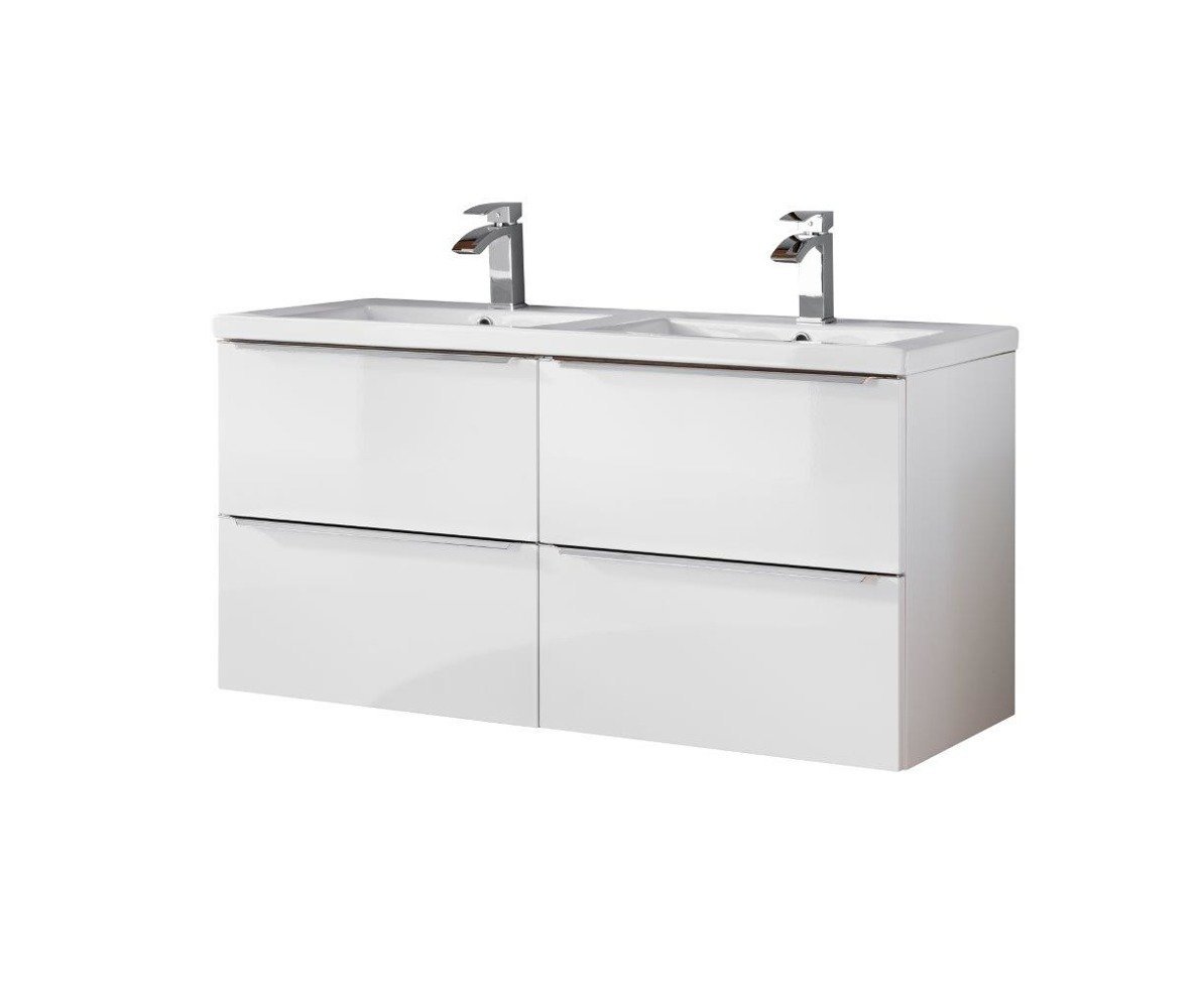60 cm cabinets with 120 cm sink Capri white 820