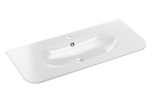 Furniture washbasin 100 cm, FAST WHITE GLOSS UM 100-46 White glossy color