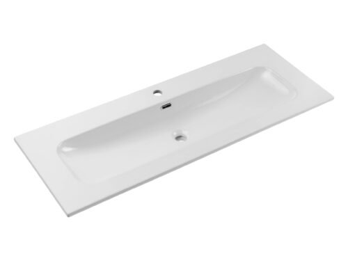 Ceramic furniture washbasin 120 cm FLY 120 E-8073-120 glossy white