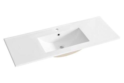 Ceramic furniture washbasin 120 cm UM-CFP LAVA 120 white glossy
