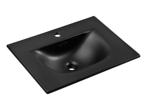 Ceramic furniture washbasin 60 cm SKY 1 BLACK MATT 60 E-8099-60 Black matt