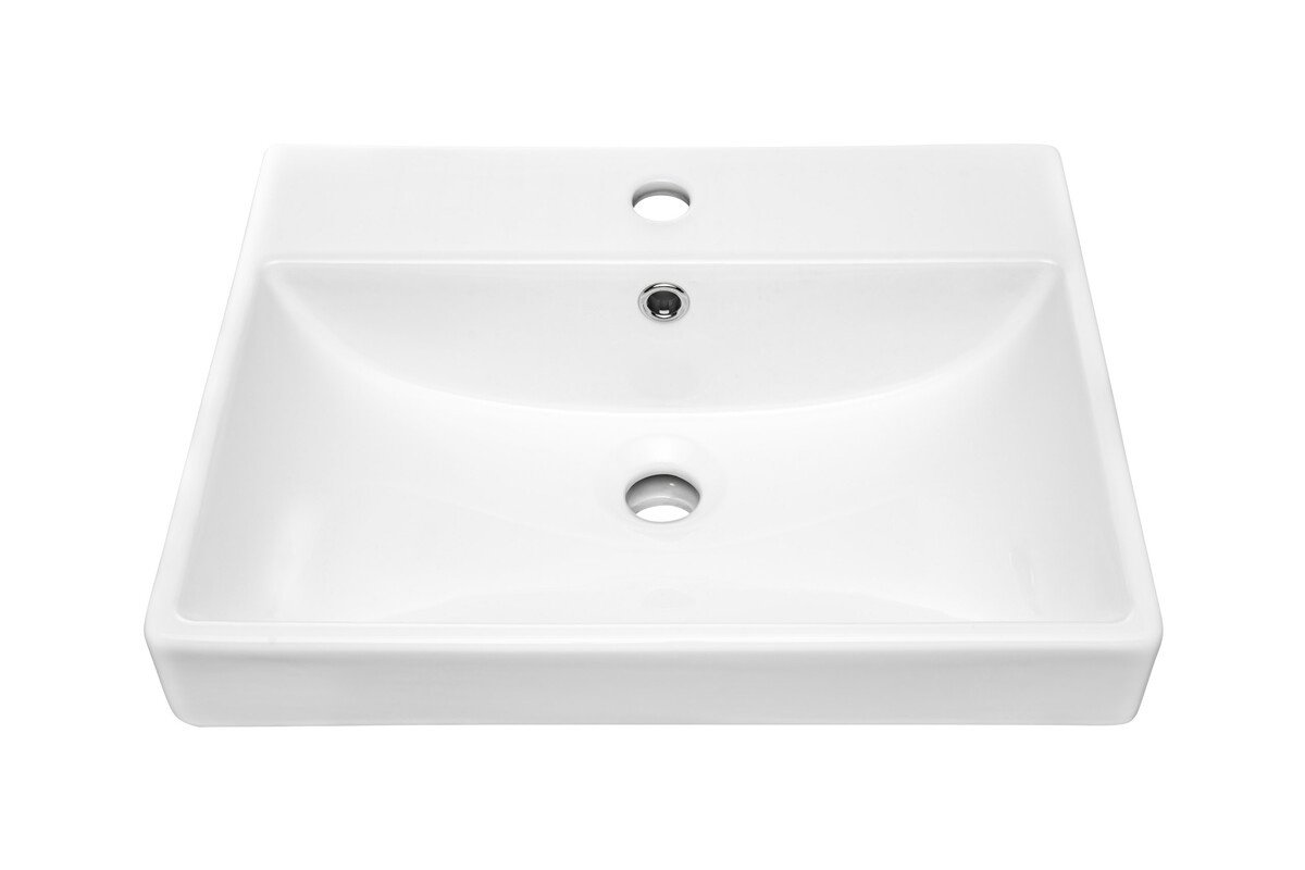 Ceramic furniture washbasin, 60 cm, UN-RITA-GW-60, glossy white - Image 3