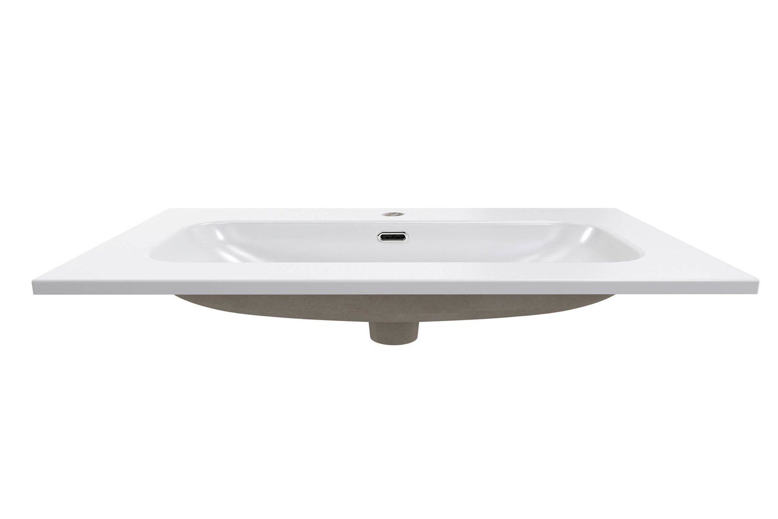 Ceramic washbasin for furniture, 80 cm, FLY E-8073-80, white glossy - Image 3